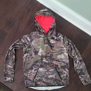 Womens Under Armour Cold Gear Hoodie Size Medium Camo & Hot Pink 🔥